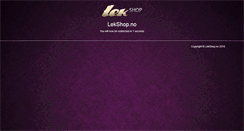 Desktop Screenshot of lekshop.no