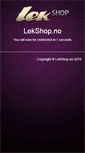 Mobile Screenshot of lekshop.no